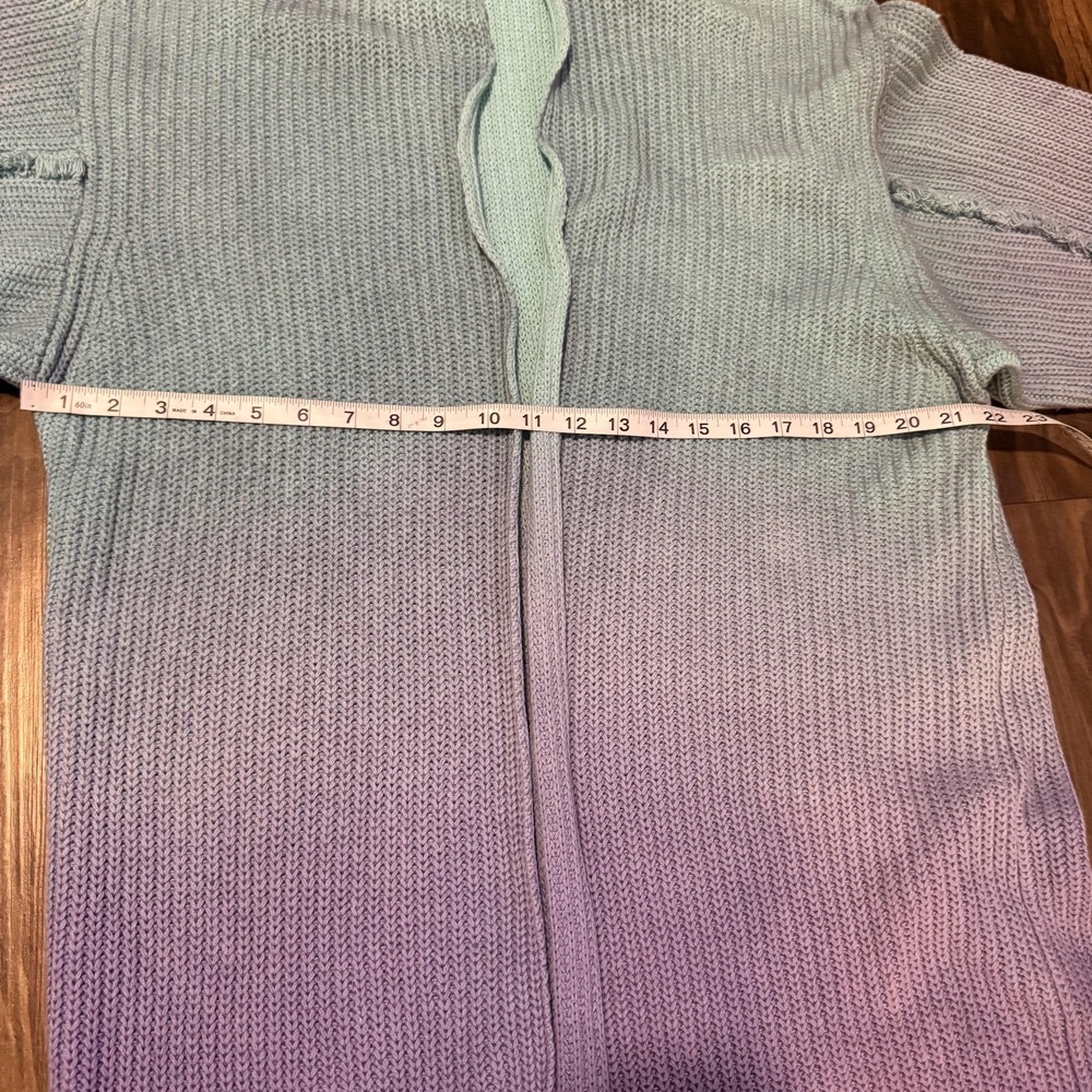 Free People Come Together Sweater Cardigan Women's Small Multi Ombre Open‎ Front - Picture 13 of 16